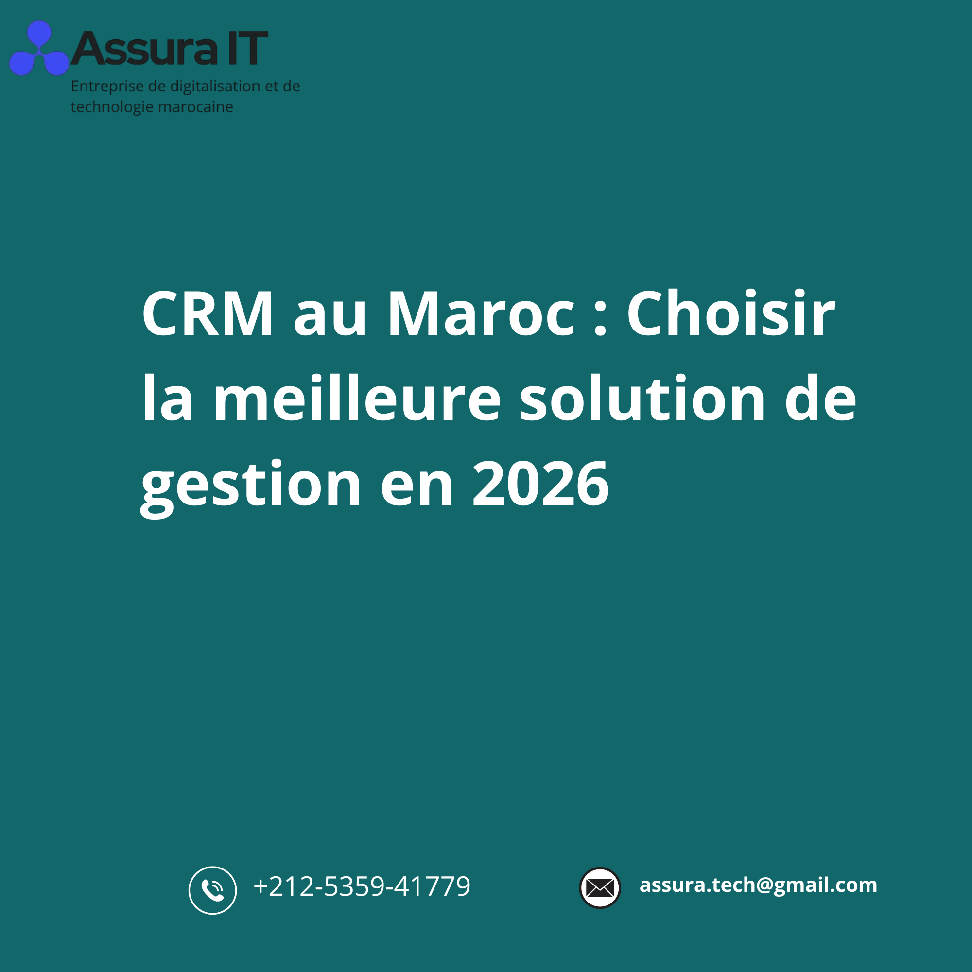 CRM au Maroc : Choisir la meilleure solution de gestion en 2026
