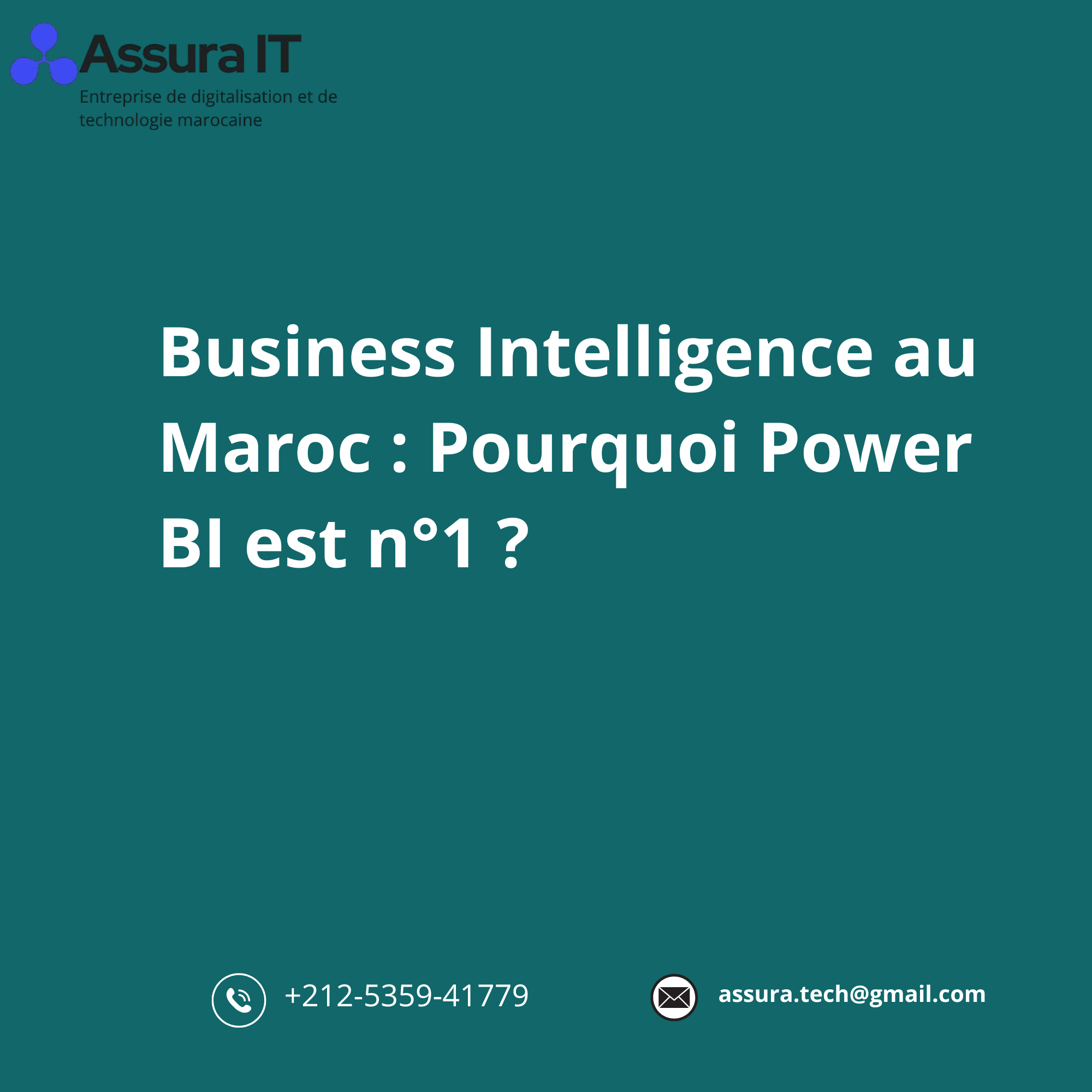 Business Intelligence au Maroc : Pourquoi Power BI est n°1 en 2026 ?