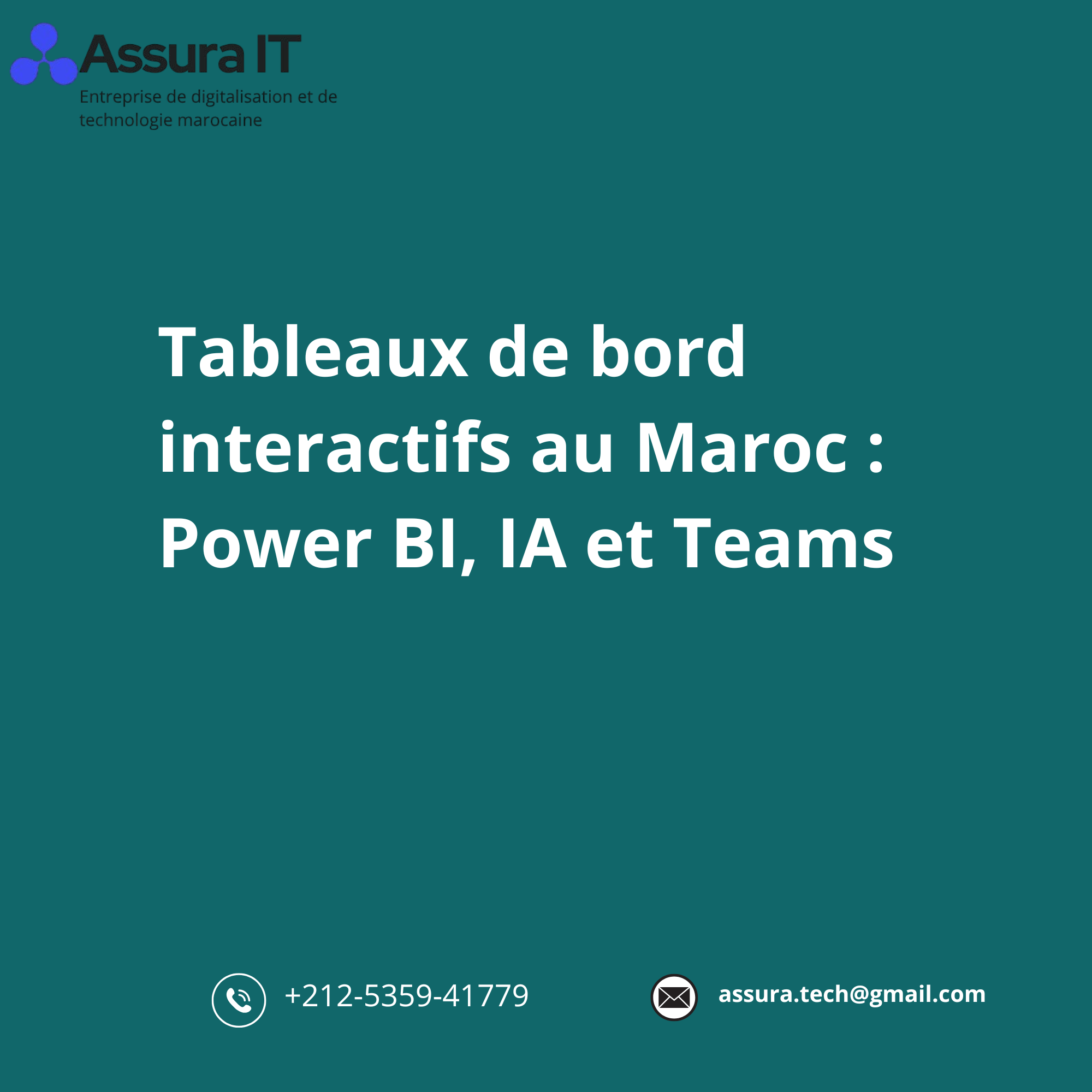 Tableaux de bord interactifs au Maroc : Power BI, IA et Teams
