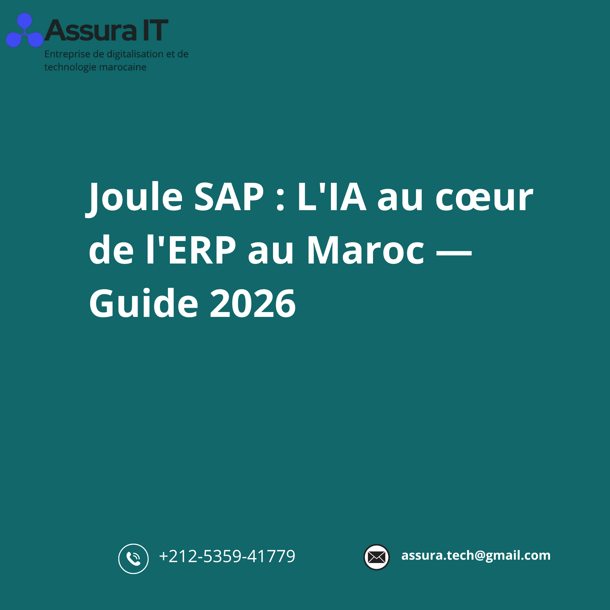 Joule SAP : L’IA au cœur de l’ERP au Maroc — Guide 2026