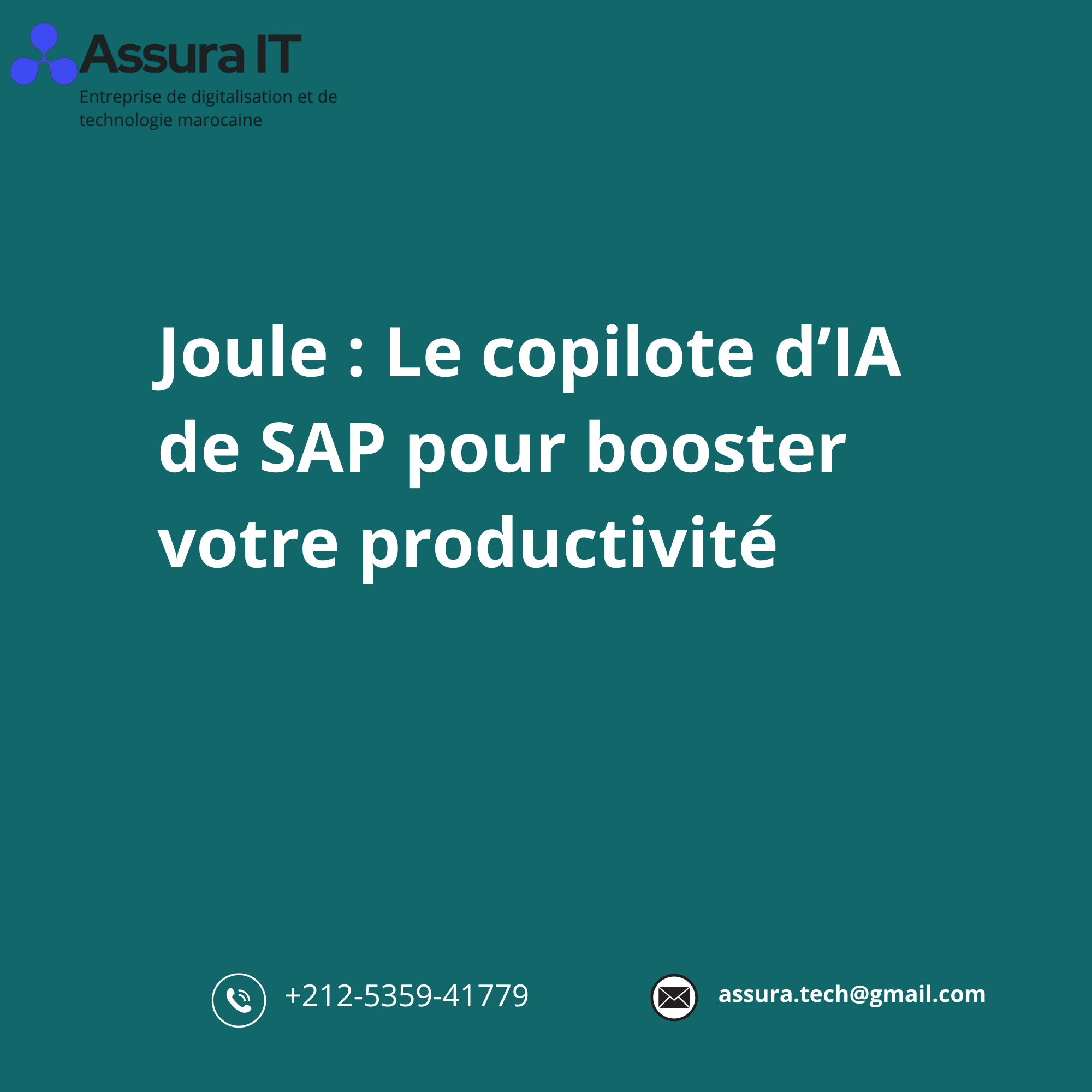 Joule : Le copilote d’IA de SAP pour booster votre productivité
